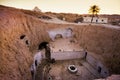 Matmata, Tunisia - Troglodyte dwellings in the Berber village Royalty Free Stock Photo