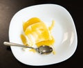 Mato with honey served with teaspoon Royalty Free Stock Photo