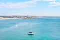 Matosinhos beach yachts aerial Porto Royalty Free Stock Photo