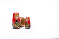 Matreshka Babushka on a white background