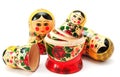 Matreska on white backgroud Royalty Free Stock Photo