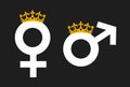 Matriarchy and Patriarchy Royalty Free Stock Photo