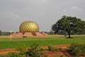 Matrimandir - Golden Temple in Auroville, Tamil Nadu, India Royalty Free Stock Photo