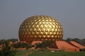Matrimandir inside Auroville in Puducherry, Indian tourism