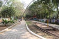 Way to Matrimandir inside Auroville in Puducherry, India