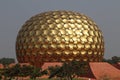 Matrimandir inside Auroville in Puducherry, India tourism