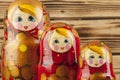 Matrioshka or babushkas dolls Royalty Free Stock Photo