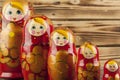 Matrioshka or babushkas dolls Royalty Free Stock Photo