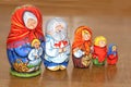 Matrioshkas family Royalty Free Stock Photo