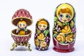 Matrioska art Russian doll and Russian souvenir Royalty Free Stock Photo
