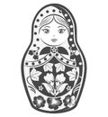 Matrioska. russian culture doll. Vector Illustration Royalty Free Stock Photo