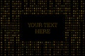 Matrix background business card. your text here