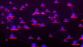Matrix background with flying random numbers. Big data. Hacker concept. 3d rendering. Royalty Free Stock Photo