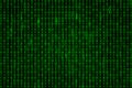 Matrix background with green binary code digits Royalty Free Stock Photo