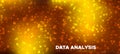 Matrix Big Data. Glow Science Visualization. Royalty Free Stock Photo