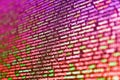 Matrix byte of binary data rian code running abstract background in dark blue digital style. Writing programming code on laptop. Royalty Free Stock Photo