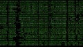 Matrix code green screen, digital data, computer programming, tech background, cyberspace, Stock Photo, Generative AI Royalty Free Stock Photo