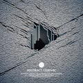 Matrix of countless blocks, big data, The concept of collapse,cloud computing, computer concepts