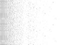 Binary Computer Code. Abstract technology background. Digital binary data. Matrix, data, coding. Vector. Royalty Free Stock Photo