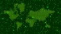 Matrix Digital Binary Code Background. Hacking Concept Royalty Free Stock Photo
