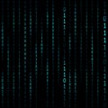 Matrix Hacker Dark Background. Vector