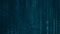 Matrix hexadecimal data flowing in cyberspace animation Royalty Free Stock Photo
