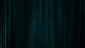 Matrix hexadecimal data flowing in cyberspace animation Royalty Free Stock Photo