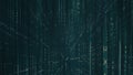 Matrix hexadecimal data flowing in cyberspace animation Royalty Free Stock Photo