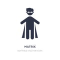 matrix icon on white background. Simple element illustration from People concept