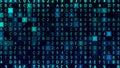 Matrix made of random letters and numbers. Animation. Abstract cognitive process concept, machine deep learning and Royalty Free Stock Photo