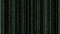 Green binary code on black background Royalty Free Stock Photo