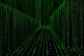 Matrix style cyber corridor as big data storage