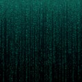 Matrix texture with digits. Binary code, abstract futuristic cyberspace background. Data analisys pattern.