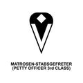 Matrosen stabsgefreter petty officer 3rd class rank icon. Element of Germany arm