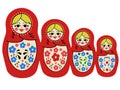 Matryoshka vector Royalty Free Stock Photo