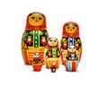 Matryoshka dolls isolated