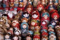 Matryoshka national Russian souvenir on the counter of the store Royalty Free Stock Photo