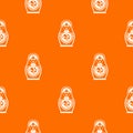 Matryoshka pattern seamless Royalty Free Stock Photo