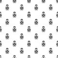 Matryoshka pattern, simple style Royalty Free Stock Photo