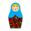 Matryoshka Russian folk doll. National toy. traditional toys Royalty Free Stock Photo