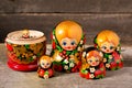 Matryoshka. Russian folk toys.