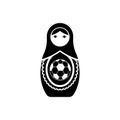 matryoshka vector icon.