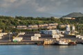 Matson container yard in the port of Nawiliwili, Kauai, Hawaii, USA