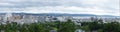 Matsue and lake Shinji panorama Royalty Free Stock Photo