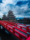 Matsumoto Castle Beautiful medieval of samurai age in the eastern Honshu, Nagano, Japan.