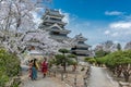 Matsumoto Castle during cherry blossom season