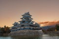 Matsumoto Castle or Crow Castle in Autumn, is one of Japanese premier historic castles in easthern Honshu. Landmark and popular