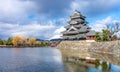 Matsumoto Castle is a Japan`s premier historic castles at Matsumoto city