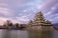 Matsumoto Castle Matsumoto-jo, a Japanese premier historic castles in easthern Honshu, Matsumoto-shi, Chubu region, Nagano Royalty Free Stock Photo