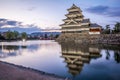 Matsumoto Castle Matsumoto-jo, a Japanese premier historic castles in easthern Honshu, Matsumoto-shi, Chubu region, Nagano Royalty Free Stock Photo